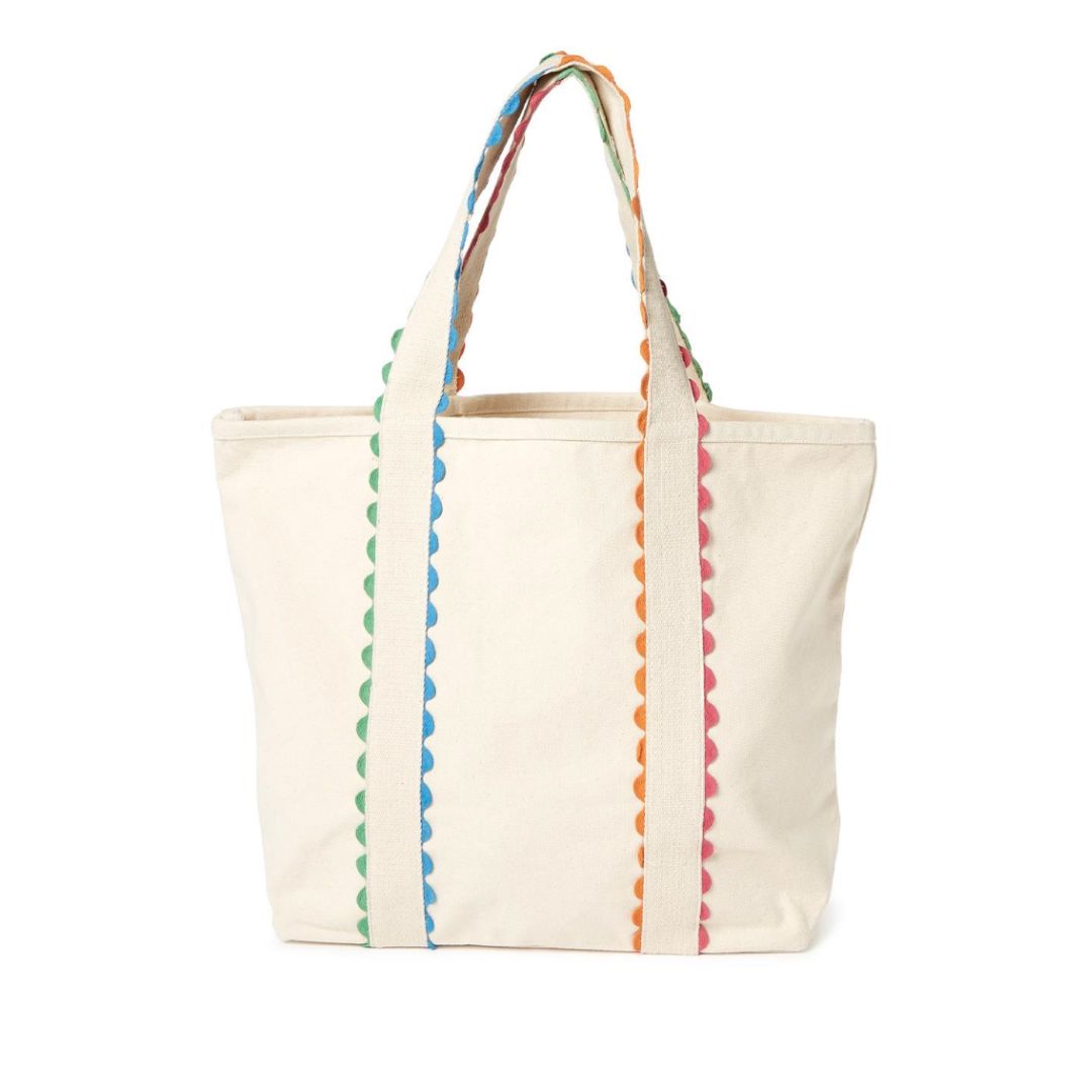 Colorful Ric Rac Tote Tote Two's Company 