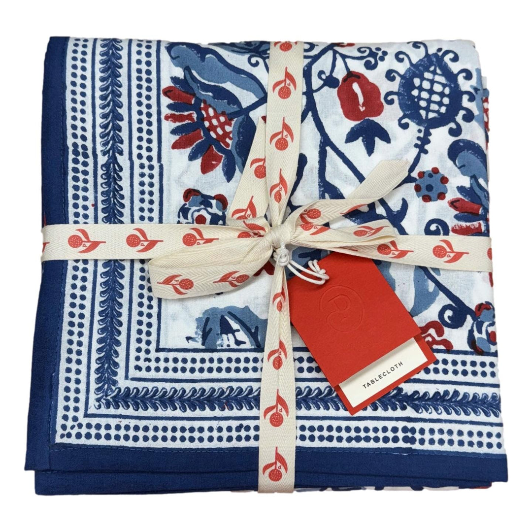 Con Con Red & Blue Tablecloth - 60x120 Tablecloth Pomegranate 
