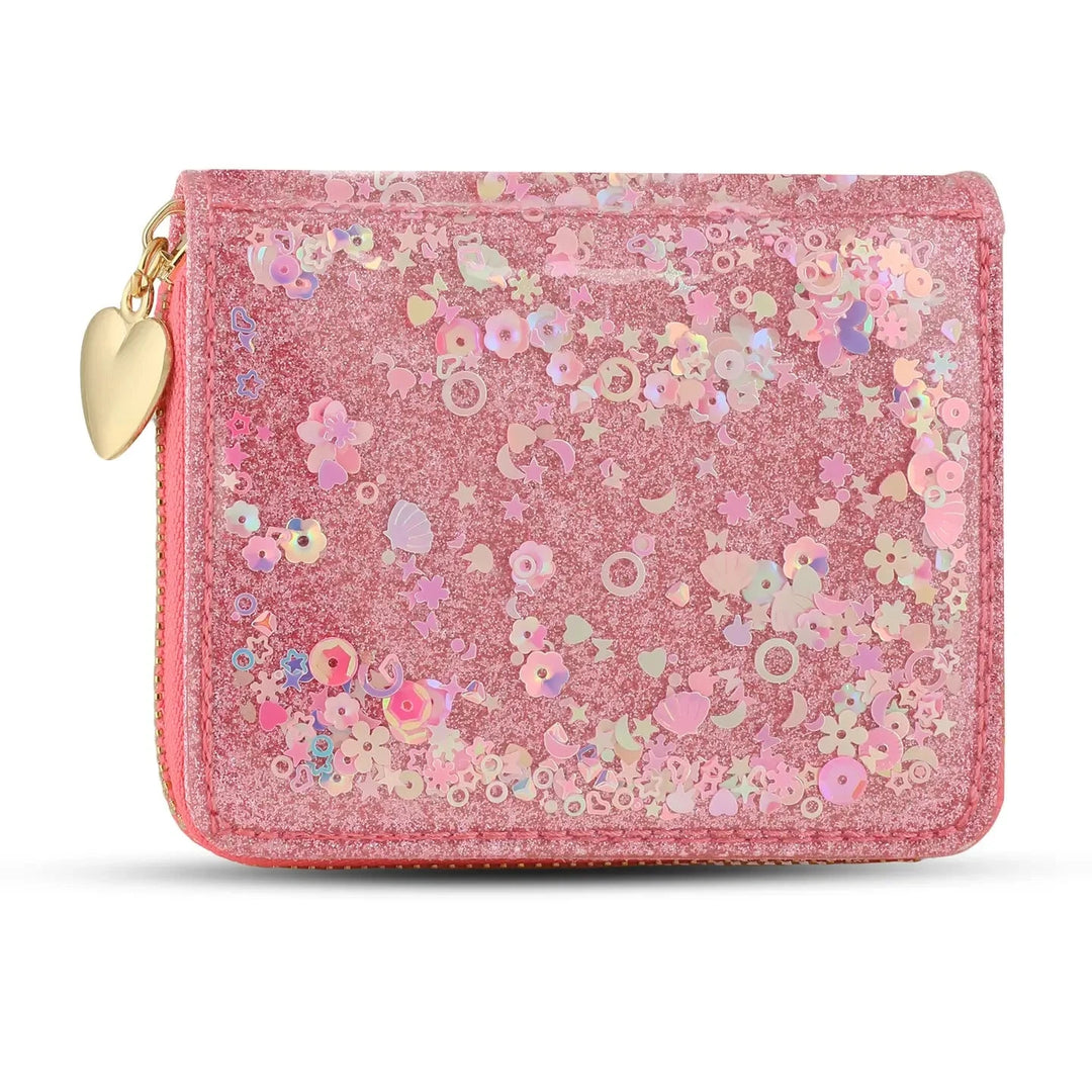 Confetti Wallet - Pink Girl Purse Carrying Kind 