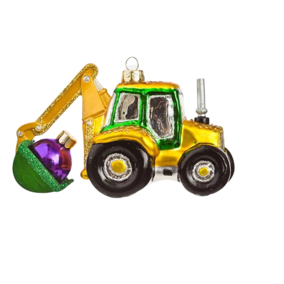Construction Ornament Christmas Ornament 180 Degrees Excavator 