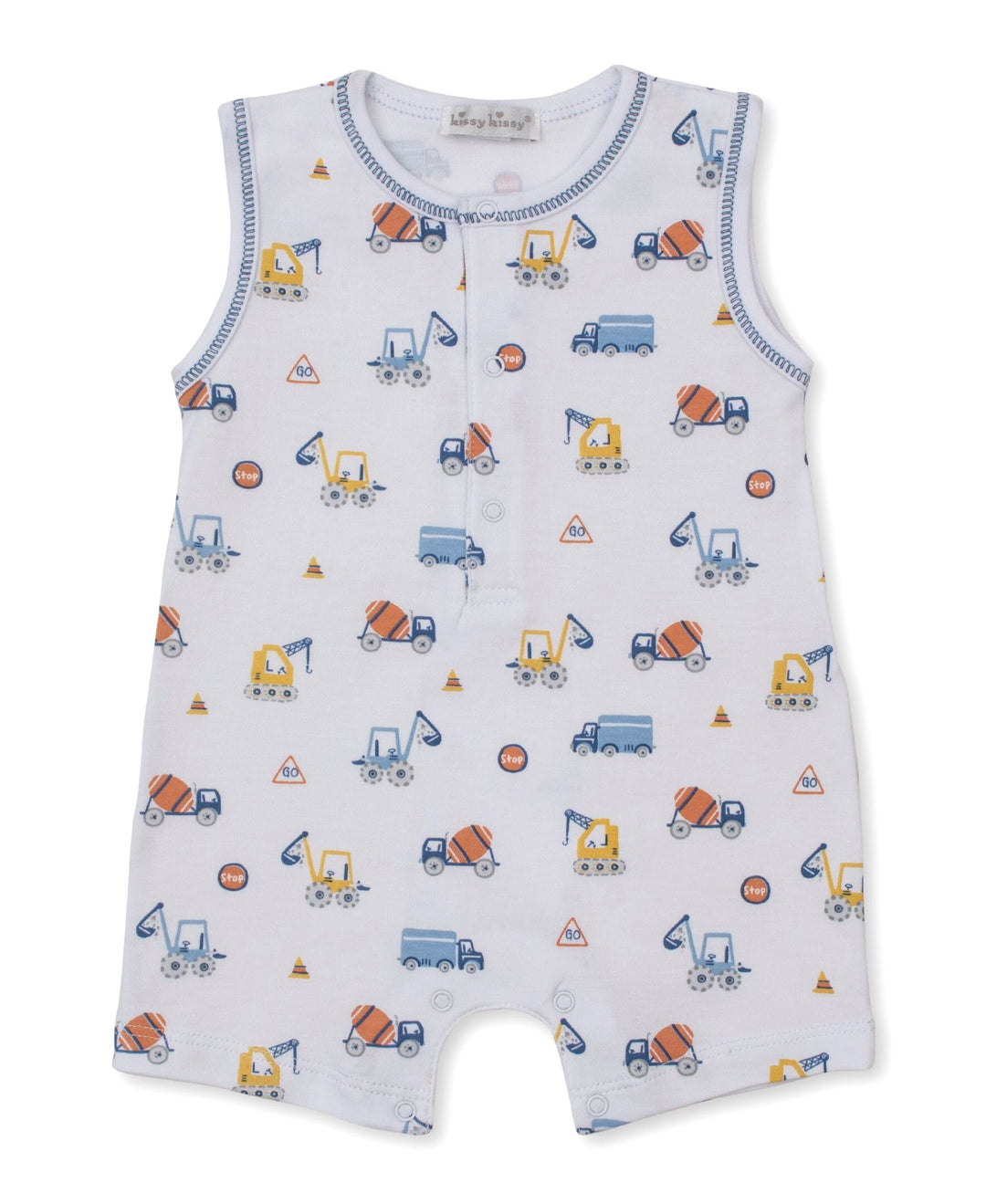 Construction Roadwork Print Romper Boy Romper Kissy Kissy 