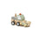 Construction Vehicle Hand-Crafted Wooden Wind-Up Truck Activity Toys Two's Company Roller 