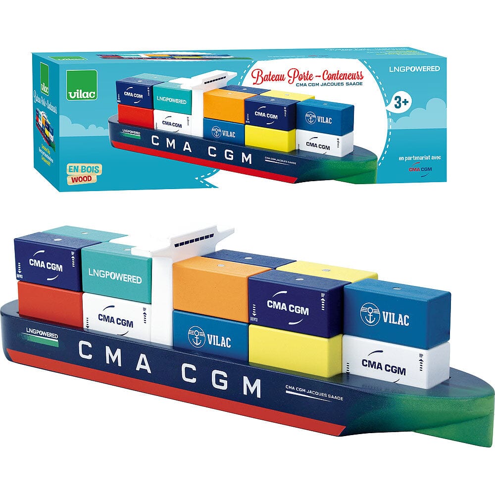 Container Ship with Magnetic Containers Activity Toy Everly & Co. 