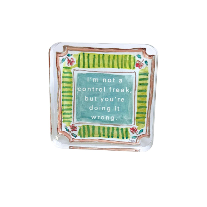 Control Freak Acrylic Block Home Decor Lauren Dunn 