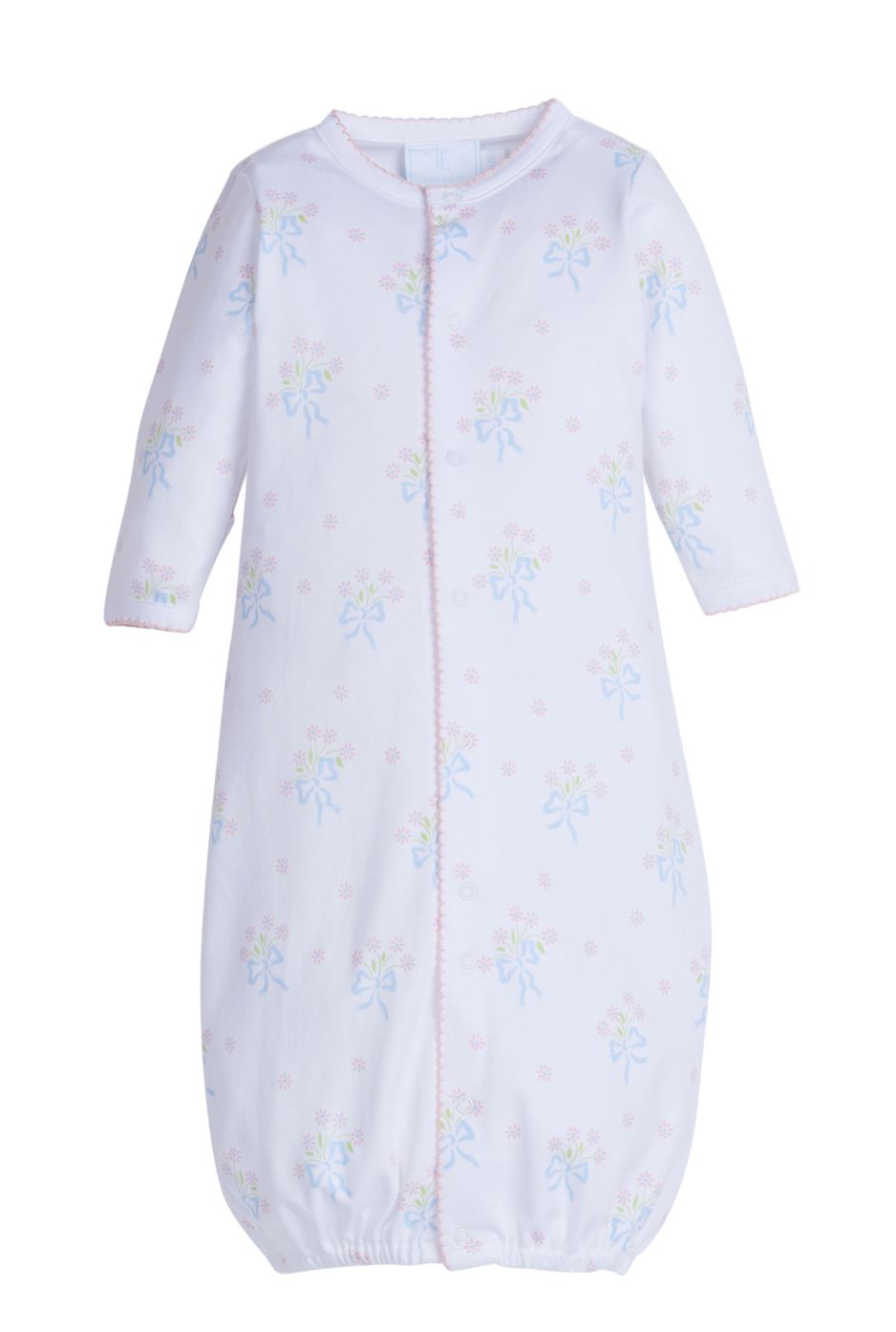 Converter Gown - Blue Bow Bouquet Girl Converter Gown Little English 