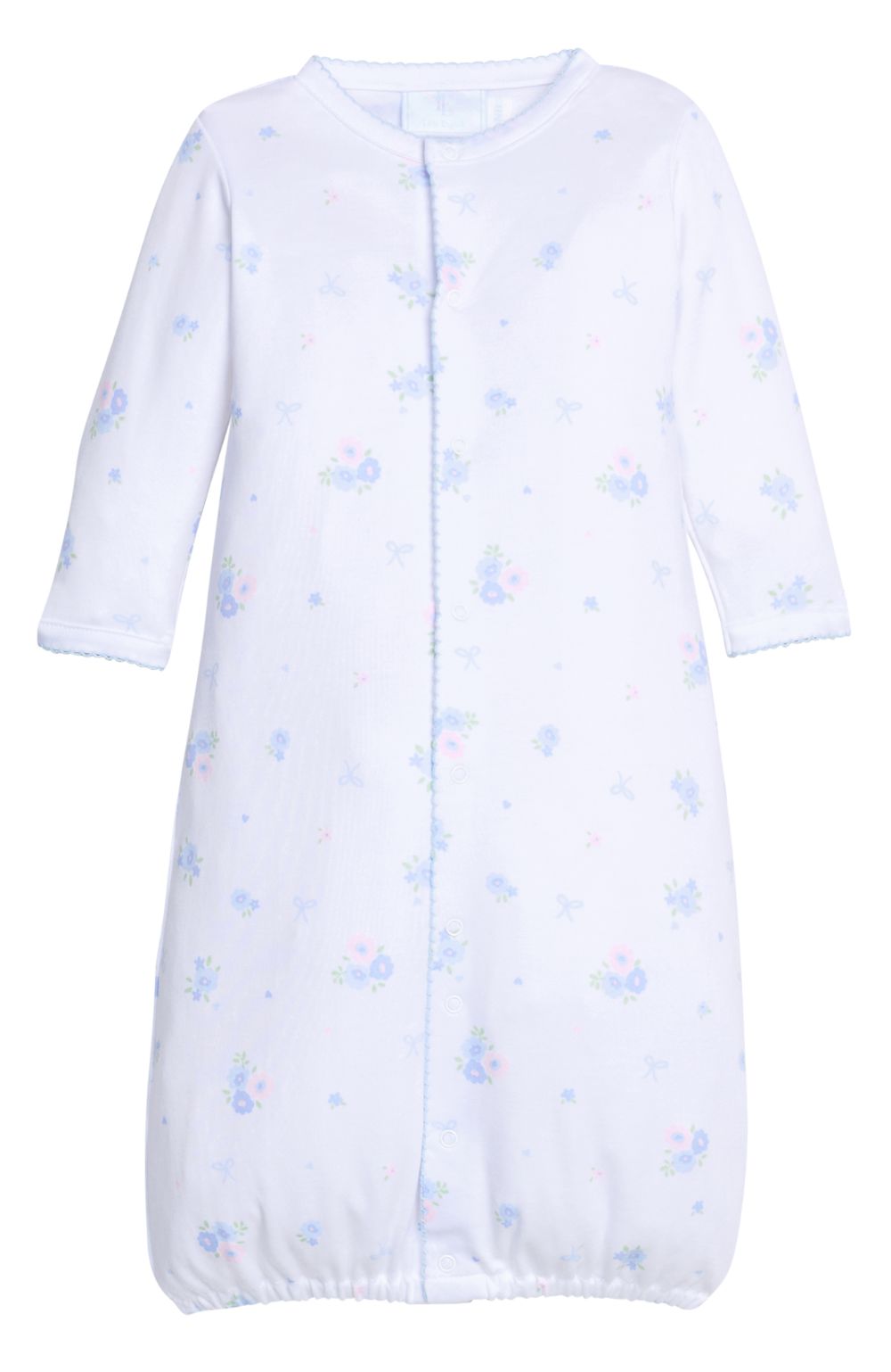 Converter Newborn Gown - Blue Bell Floral Girl Converter Gown Little English 