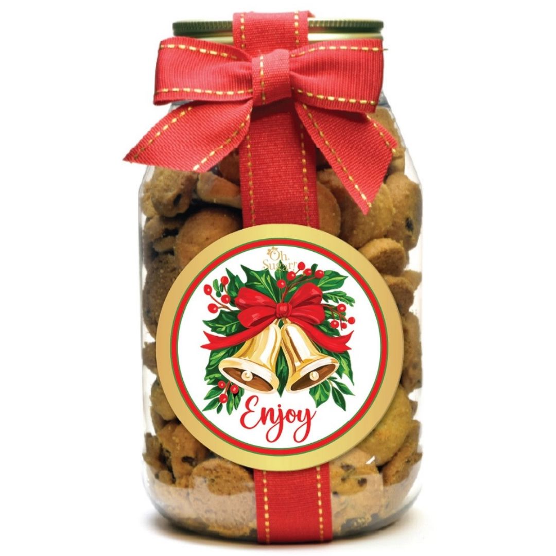 Cookie Jar - Merry Christmas Food Oh Sugar Enjoy Bells 