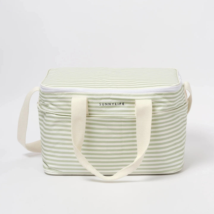 Cooler Bag - La Palma Sage Stripe Cooler Bag Sunny Life 