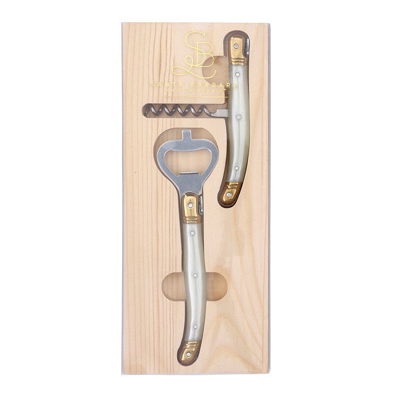 Corkscrew Set in Wood Tray Bottle Openers Creative Brands - Santa Barbara Design Studio 