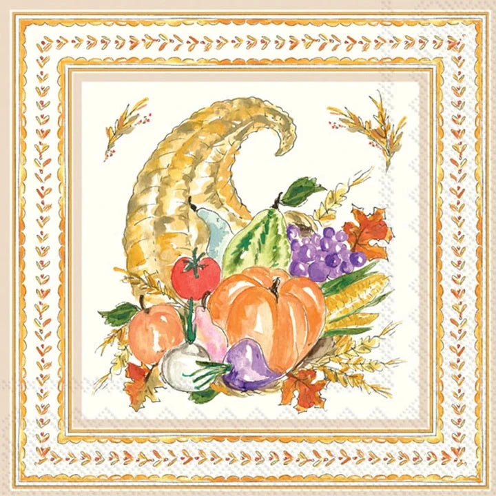 Cornucopia Collection Cocktail Napkin Cocktail Napkins Boston International 