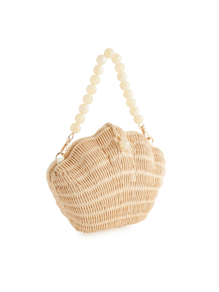 Corsica Shell Bag - Natural Straw Bag Shiraleah 