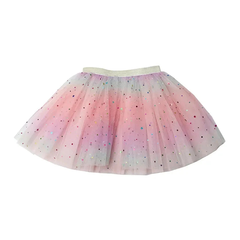 Cotton Candy Moon and Stars Tutu Girl Skirt Sparkle Sisters 