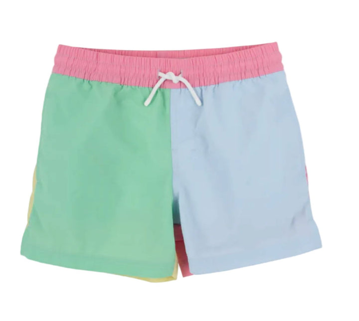 Country Club Colorblock Trunks Boy Bathing Suit Beaufort Bonnet 