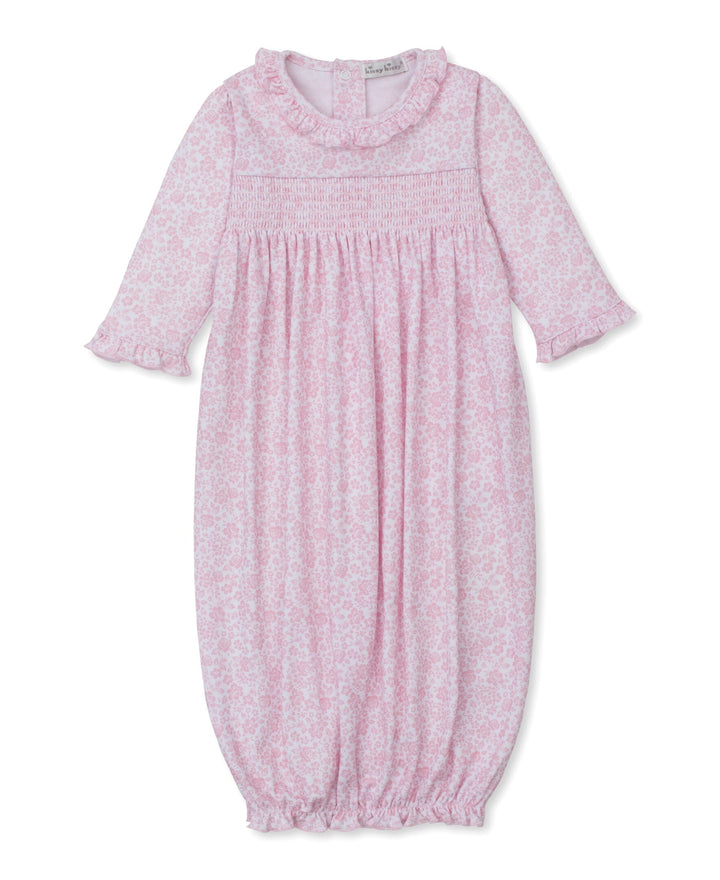Country Garden Pink Smocked Sack Girl Gown Kissy Kissy 