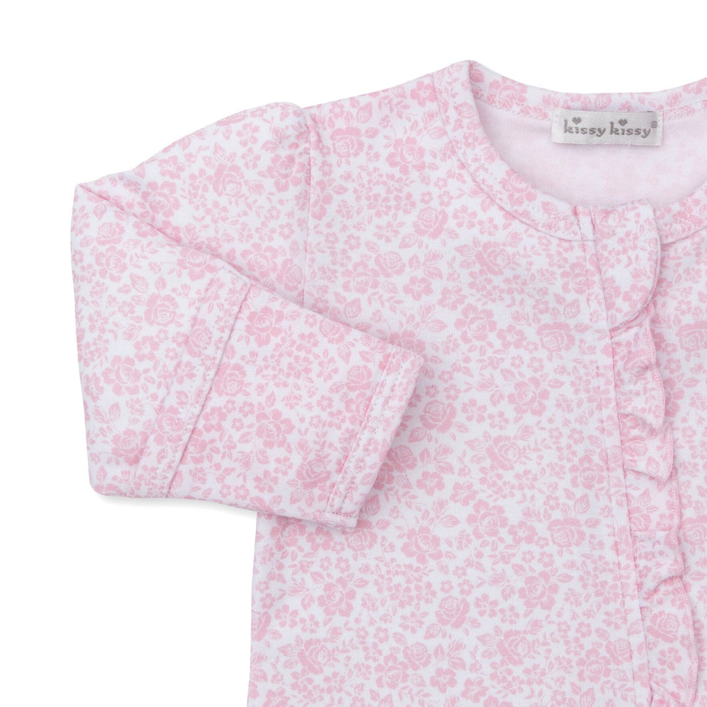 Country Gardens Pink Footie Girl Footie Kissy Kissy 