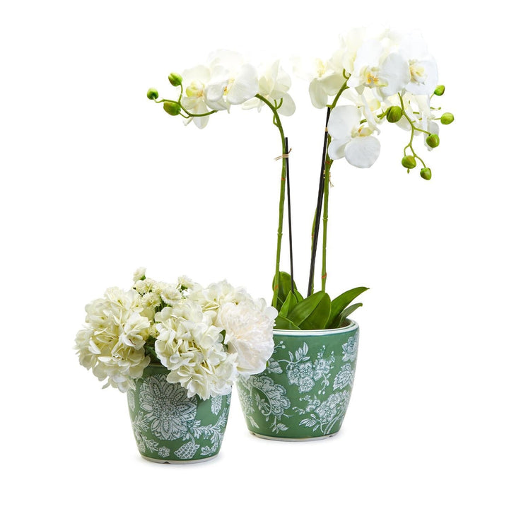 Countryside Hand-Painted Cachepots Planter Two's Company 