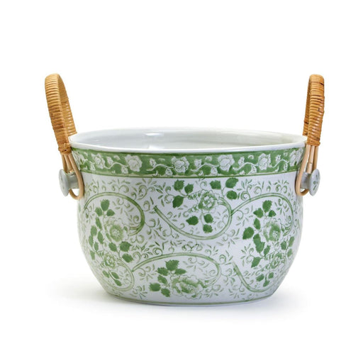 Countryside Party Bucket with Woven Cane Handles Bucket Two's Company 