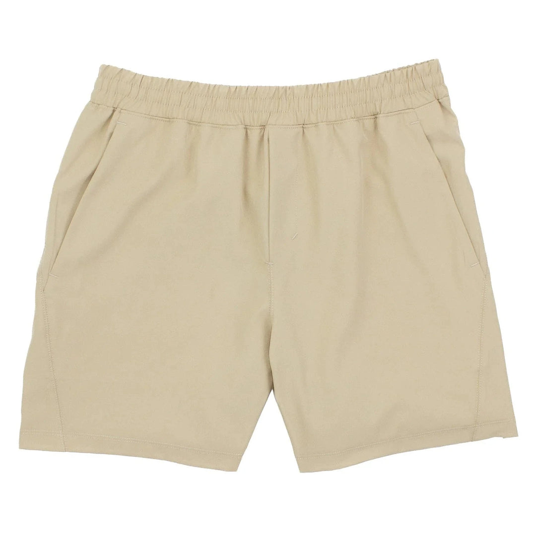 Court Shorts- Khaki Boy Shorts Properly Tied 
