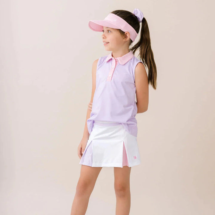 Courtney Skort - Pure Coconut, Cotton Candy Pink, Petal Purple Girl Skirt Set Athleisure 