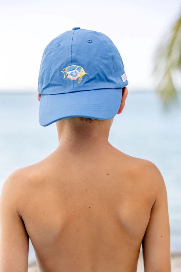 Covington Baseball Hat - Wood Boat Blue Fish Boy Hat Beaufort Bonnet 