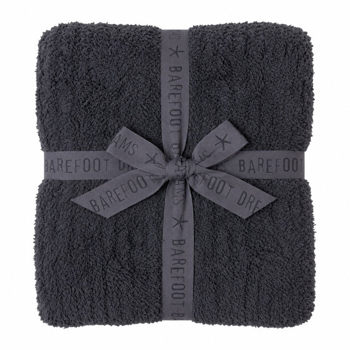 CozyChic Ribbed Throw - Barefoot Dreams Throws Barefoot Dreams Charcoal 