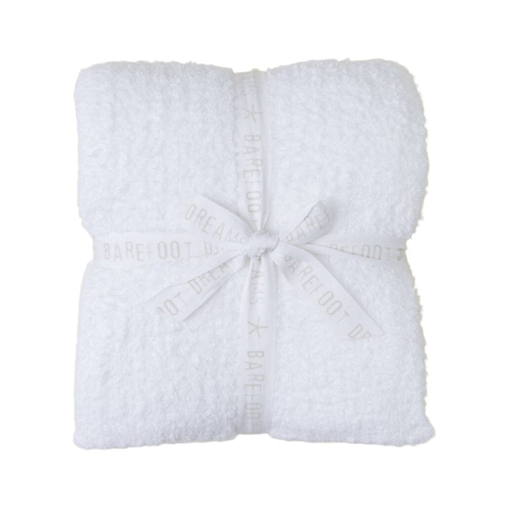 CozyChic Ribbed Throw - Barefoot Dreams Throws Barefoot Dreams White 