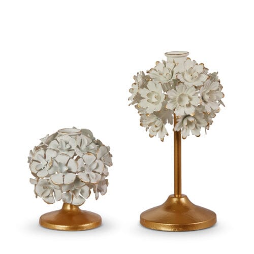 Cream Floral Candle Holder Candle Holders RAZ 