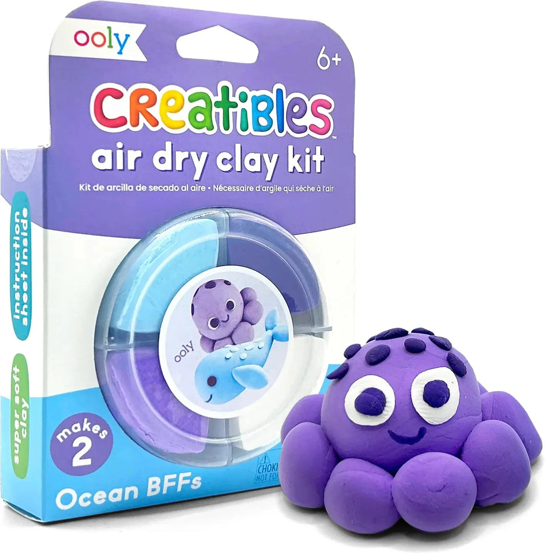 Creatibles D.I.Y. Air-Dry Clay Kit: Ocean BFFs Toy Craft Kits Ooly 