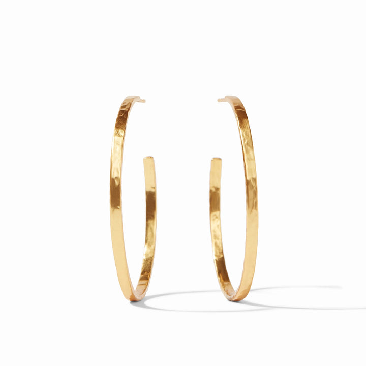Crescent Hoop Earrings - Gold Womens Earrings Julie Vos Extra Large 