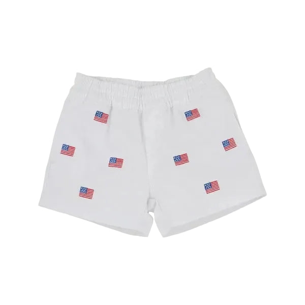 Critter Sheffield Shorts - American Flags Boy Shorts Beaufort Bonnet 