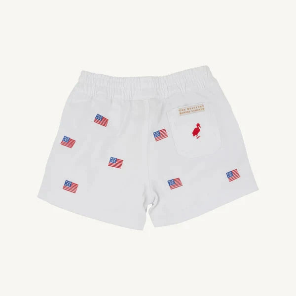 Critter Sheffield Shorts - American Flags Boy Shorts Beaufort Bonnet 