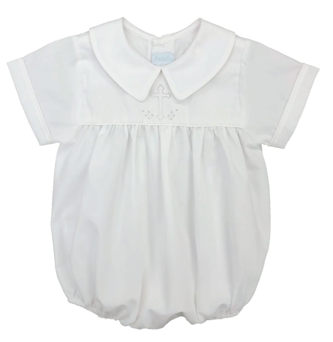 Cross Embroidered Boy Bubble Boy Bubble Auraluz 