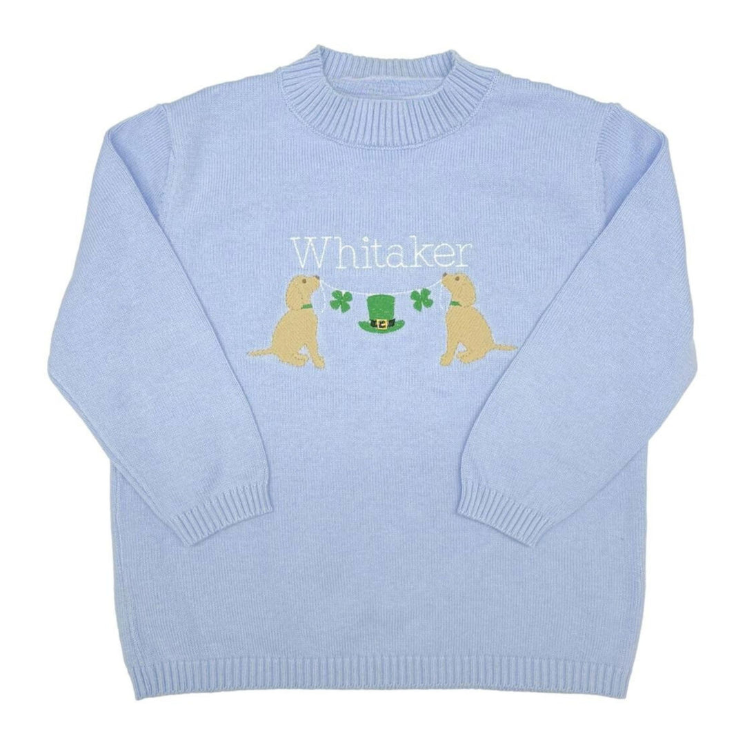 Custom Crewneck Sweater - Blue Boy Sweater Luigi 