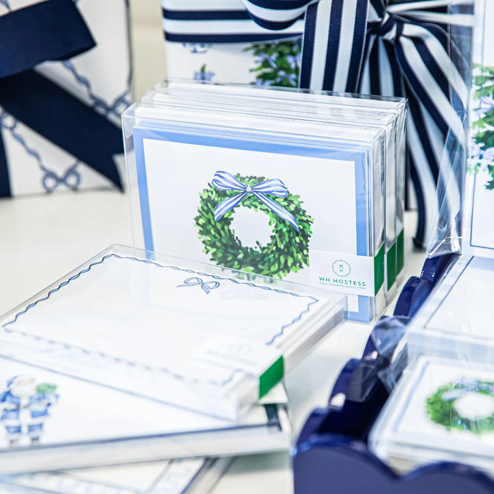 Folded Notecard - Boxwood Wreath