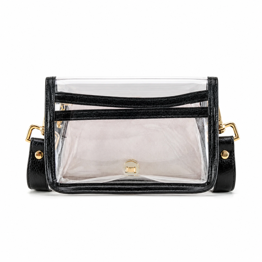 Petite Stadium Bag - Red Grid with Black Bamboo