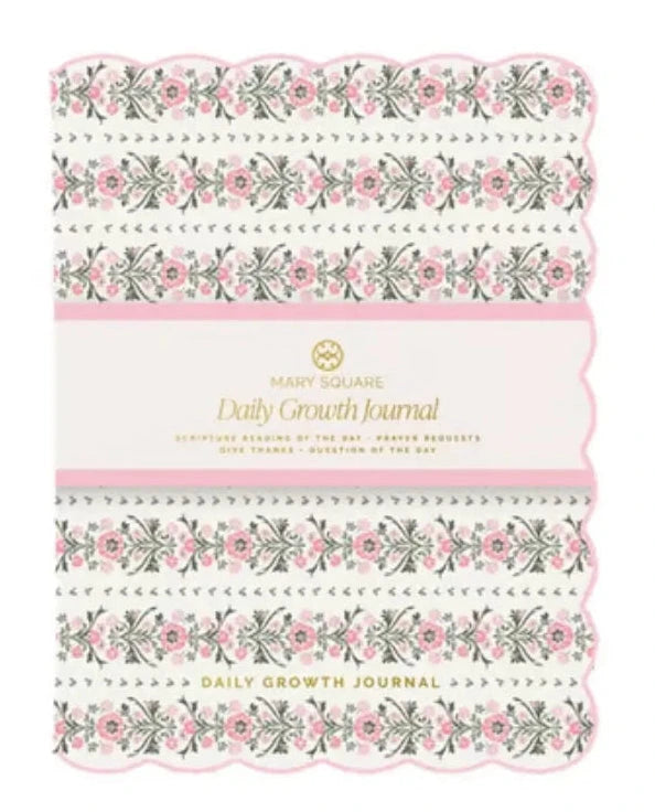 Daily Growth Journals Journal Mary Square Garden Row-Pink 