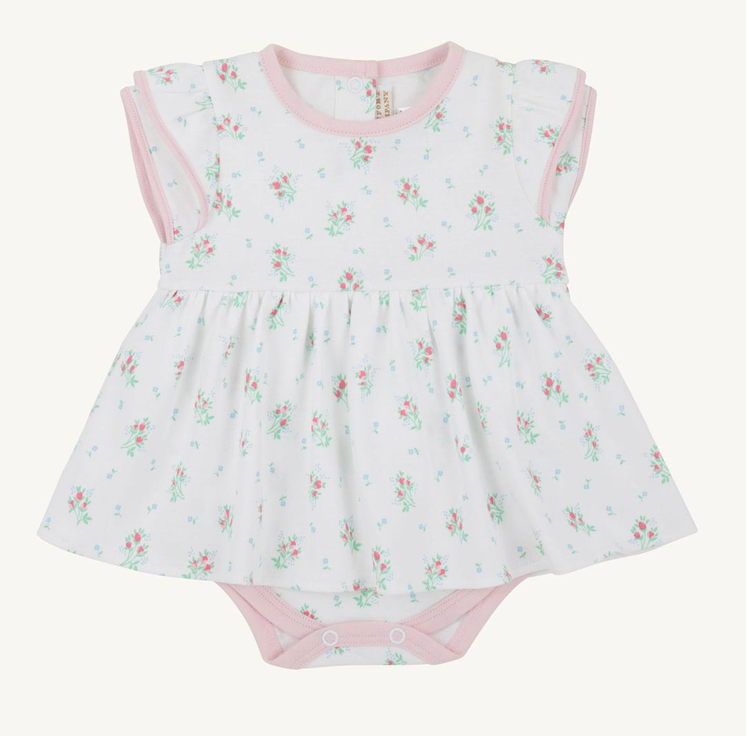 Daisy's Diaper Cover Dress - Lancaster Gate Garden Girl Dress Beaufort Bonnet 