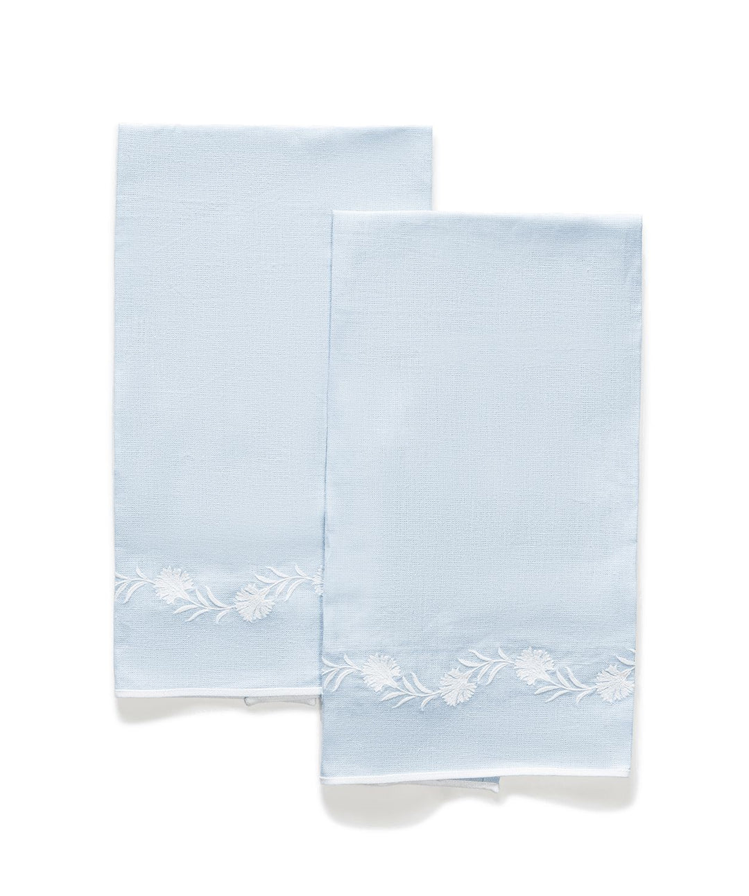 Daphne Guest Towels - Ice Blue - Set of 2 Guest Towels Matouk 