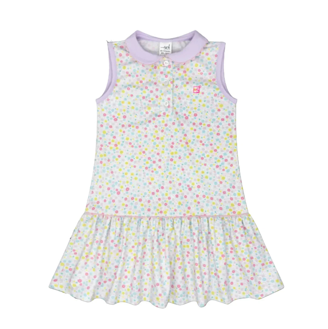 Darla Drop Waist- Sunny Day Floral, Petal Purple Girl Dress Set Athleisure 