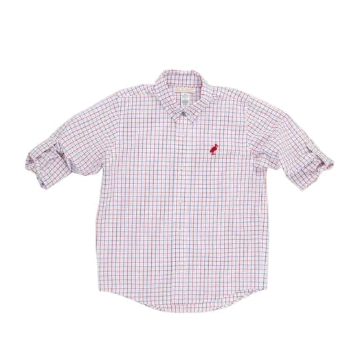 Dean's List Dress Shirt - Lake Powell Plaid Boy Shirt Beaufort Bonnet 