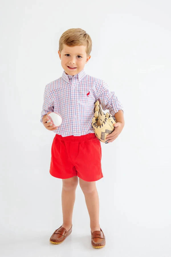 Dean's List Dress Shirt - Lake Powell Plaid Boy Shirt Beaufort Bonnet 