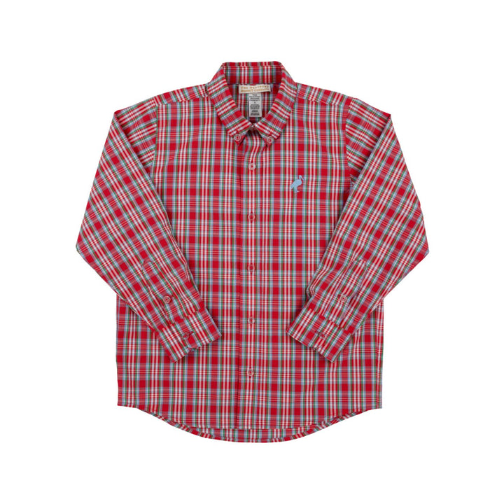 Dean's List Dress Shirt -Woodspoint Plaid and Barrington Blue Boy Shirt Beaufort Bonnet 