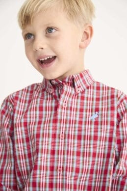 Dean's List Dress Shirt -Woodspoint Plaid and Barrington Blue Boy Shirt Beaufort Bonnet 