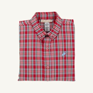 Dean's List Dress Shirt -Woodspoint Plaid and Barrington Blue Boy Shirt Beaufort Bonnet 