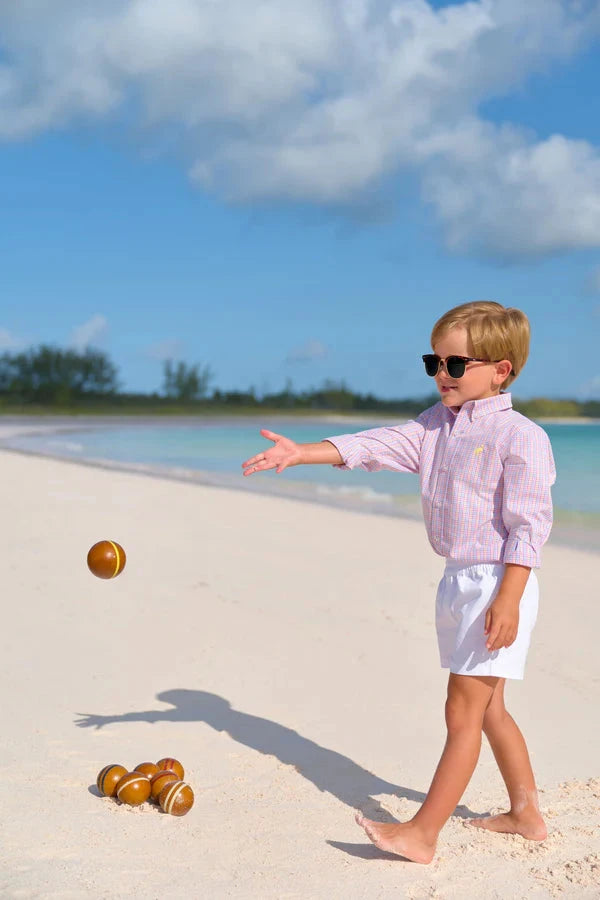 Dean's List Dress Shirt - Woodstock Park Plaid Boy Shirt Beaufort Bonnet 