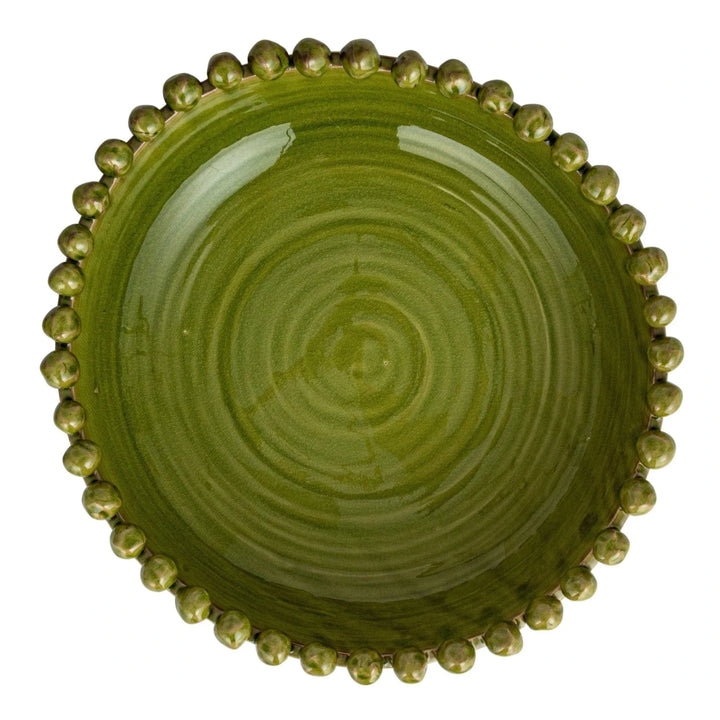 Decorative Handmade Terra-Cotta Bowl with Hobnail Edge Decorative Bowl Creative Co-Op 