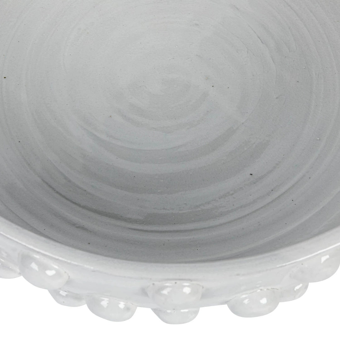 Decorative Terra-Cotta Bowl with Raised Dots Decorative Bowl Creative Co-Op 