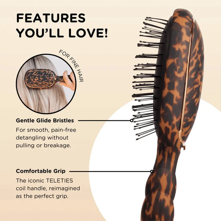Detangler Hair Brush- Fine Hair Brush Teleties 