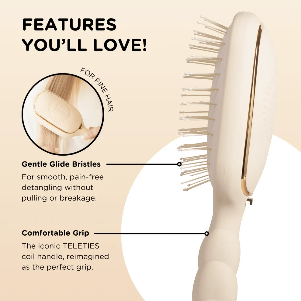 Detangler Hair Brush- Fine Hair Brush Teleties 