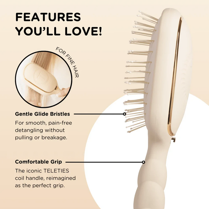 Detangler Hair Brush- Fine Hair Brush Teleties 